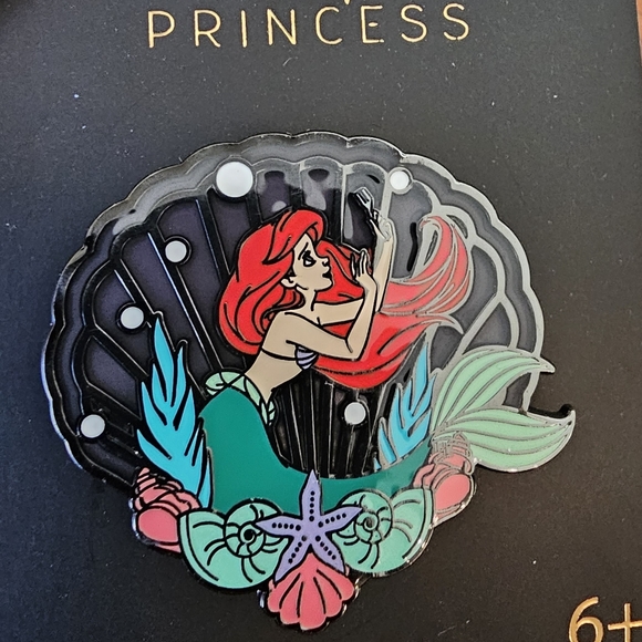 Loungefly Jewelry - Loungefly Ariel Enamel Pin Little Mermakd Stainglass Shell Disney Princess NEW